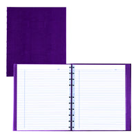 Blueline - Livre de notes MiracleBind à couverture rigide - 11 po L x 9.0625 po H - Raisin - 150 pages-Reliure double spirale avec couverture rigide d'aspect lézard