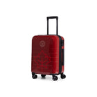 Bugatti - Canada 18,5 po Bagage à main rigide - Rouge-Doubles roues pivotantes à 360 degrés pour un roulement sans effort, fluide et silencieux