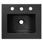 Modway - Cayman 18" Lavabo de salle de bain in Noir-Comptoir intégré