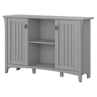Bush Furniture Salinas Armoire de rangement décorative avec portes Gris Cape Cod (SAS147CG-03)-Stratifié sur bois composite