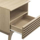 Modway - Render Table de chevet, Chêne-Assemblée requise