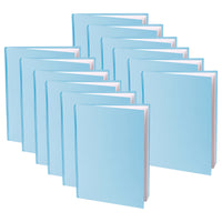 Ashley - Livret vierge à couverture rigide pour jeunes auteurs - Bleu - 20,3 cm H x 15,2 cm L portrait - 14 feuilles/28 pages - Paquet de 12-Idéal pour les jeunes auteurs, les cadeaux, les souvenirs de classe, l'accomplissement personnel et plus encore, mesure 8 po de hauteur x 6 po de largeur.