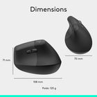 Logitech - Lift Souris Ergonomique Verticale - Graphite-10