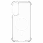 Blu Element - Étui DropZone Rugged Transparent avec aimants pour Galaxy S25 Edge – Transparent-Coins à coussin d’air renforcés pour absorber les impacts