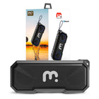 MyBat - Enceinte d'extérieur sans fil, portable, robuste et étanche - Noir-Étanchéité IPX7 : immersion jusqu’à 1 mètre pendant 30 min. Parfait pour le camping, les voyages et les aventures en plein air.