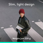 Logitech - Keys-To-Go 2, clavier sans fil portable pour iPad avec protection intégrée - Pale Grey -La protection intégrée protège le clavier compact de tout dommage pour assurer votre productivité toute la journée