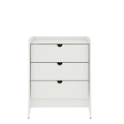 Manhattan Comfort - commode Coney 27,55" style milieu du siècle moderne - blanc-Commode Mid-Century Modern pour chambre à coucher