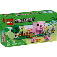 LEGO - Minecraft La maison du bébé cochon - 238 pièces-Jouet LEGO Minecraft pour enfants à construire et à cultiver avec des animaux