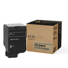 Ecotone Lexmark 71C1HK0 Cartouche de toner remanufacturée - Rendement élevé - Noir-Le rendement élevé réduit la fréquence des remplacements et les coûts d'impression