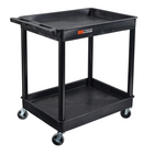 LuxorMD – Chariot à bacs TC Series, 2 tablettes, noir-Noir