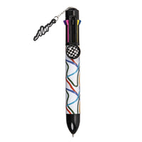 Pep Rally - Stylo à bille 8 couleurs - 0.7 mm - Pattern Power-Stylo bille 8-en-1 avec encre de 0,7 mm