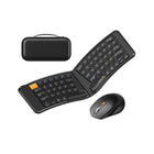 ProtoArc - Combinaison clavier Bluetooth ergonomique pliable ProtoArc-La souris ergonomique sans fil est conçue avec un repose-paume et un repose-pouce qui offrent un meilleur soutien des poignets et maintiennent votre main dans une position naturelle, réduisant efficacement la tension et la douleur du poignet