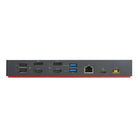 Lenovo - ThinkPad Hybrid USB-C avec station d'accueil USB-A-Ports: 1 x USB 3.1 gén. 1 type C (3 A), 3 x USB 3.1 gén. 2 type A, 2 x USB 2.0 type A, 1 x RJ45 (10/100/1000 Mbps), 2 x DisplayPort 1.2, 2 x HDMI
