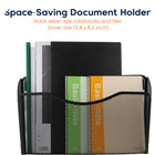 ShoppingAll - Porte-dossiers Mural, Ensemble De 3, Compartiment Unique Suspendu Pour Documents et Courrier-installation murale facile - quincaillerie incluse. maximise l’espace vertical et désencombre le bureau