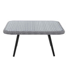 Modway - Endeavor Terrasse extérieure Rotin en osier Table basse carrée - Gris-Résistants à l’eau et aux UV