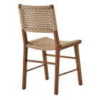 Modway - Ensemble de 2 chaises de salle à manger tressées Tindra - Noyer-7
