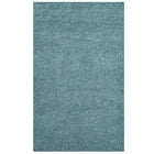 Modway - Enyssa Solide Tapis 5 pi l x 8 pi L Shag Area - Bleu aqua et ivoire-Tapis de poil uni