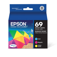 Epson - Cartouches d'encre 69 - Cyan/Magenta/Jaune-Qualité photo supérieure à celle des photos de labo