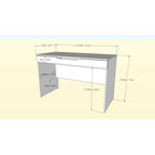 Nexera - Bureau Arobas avec tiroir, Blanc-4