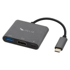 Helix - Adaptateur USB-C 3-en-1 avec USB-A et HDMI-Puissance de 60 W en USB-C
