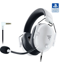 Razer - Blackshark V2 X Playstation Casque - Blanc- Vivez pleinement l'esport avec le Razer Blackshark V2 X. Équipé de notre meilleur micro de casque et de nos meilleurs pilotes audio, il fera de vous un pro de la compétition sur console. Profitez d'un trio gagnant : un son exceptionnel, une clarté vocale supérieure et une isolation acoustique optimale, le tout avec un casque gaming haute performance pour PS5