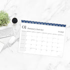Cambridge – Sous–main mensuel WorkStyle 2027 – 17 po H x 21 3/4 po l – bilingue-Taille des blocs de 2 1/2 po x 2 po