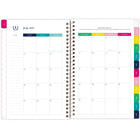 AT-A-GLANCE - Agenda scolaire hebdomadaire/mensuel pour étudiants bande cabana Emily Ley Simplified 2025-2026 - 8 1/2 po H x 5 3/8 po l - multicoloure - anglais-Un mois sur deux pages comprenant des blocs quotidiens non lignés, une section de tâches lignée, un « conseil de simplicité » pour vous aider à planifier et des onglets pour une navigation facile