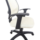 Brassex - Kelvis Chaise de bureau - crème-Base de 320 mm avec revêtement en poudre