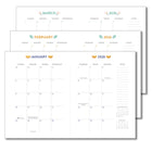 Sellers Publishing - Agenda sur 17 mois à couverture rigide High Note 2026 - Fruits-Couverture flexible, durable et résistante aux éraflures, ornées de feuilles argentées