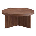 Hudson&Canal - Table basse ron Holm 32" L - Noyer satiné-Caractéristiques assemblage facile