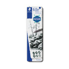 Staedtler - Crayons Graphite Intégral Mars Lumograph - 6 Pièces-Parfait pour l’écriture, le dessin, les croquis et le hachurage. Convient également aux dessins professionnels et artistiques sur papier ou film à dessin