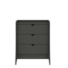 Manhattan Comfort - Coney commode moderne mi-siècle 27,55" gris-Commode Mid-Century Modern pour chambre