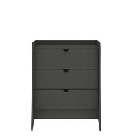 Manhattan Comfort - Coney commode moderne mi-siècle 27,55" gris-Commode Mid-Century Modern pour chambre