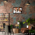 Wayne Gretzky and Mario Lemieux sur toile All-Star - Toile encadree - 31" x 22"-Sous licence officielle de la LNH et de l'AJLNH