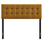 Modway - Emily Tissu tapis Tête de lit Queen size, Cuivre-Quatre positions de montage
