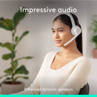 Logitech - Zone 300 casque Bluetooth sans fil avec microphone anti-parasite - Blanc-Liberté de mouvement: déplacez-vous librement chez vous ou au bureau grâce à ce casque Bluetooth avec microphone, une portée sans fil maximale de 30 m (98 pieds), basculez entre l’ordinateur et le téléphone en toute simplicité