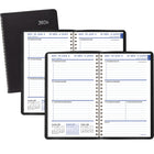 Staples - Agenda hebdomadaire/mensuel 2026 - 8 po H x 4 7/8 po l - noir - bilingue-La page d'informations personnelles comprend une section pour les informations generales, d'urgence et medicales, la page des dates à retenir et une reference de trois ans