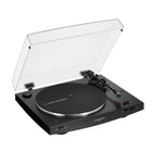 Audio-Technica - Tourne-disque automatique à entraînement par courroie sans fil et analogique - Noir-Se connecte sans fil aux haut-parleurs et autres appareils équipés de la technologie sans fil Bluetooth ou aux systèmes audio filaires et haut-parleurs alimentés via le câble de sortie double RCA inclus