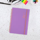 Mead – Agenda hebdomadaire/mensuel 2027 petit – 8 1/2 po x 6 po – Colour Pop violet – bilingue-Un mois sur deux pages avec des blocs quotidiens non lignés, ainsi qu'une section pour les notes et les calendriers de référence des mois passés et futurs