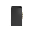 Modway - Awaken 24" Armoire à coiffeuse de salle de bain - Noir-Matchs non inclus