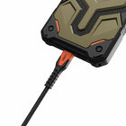 UAG - Câble Charge/Sync Robuste Kevlar USB-C USB-C 5p, Noir/Orange-Attache intégrée pour un rangement pratique du câble
