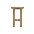 Modway - Alvia 3 pièces Manche Bois Table de bar avec ensemble de tabourets - Chêne vieilli-Table à manger ronde à hauteur de bar