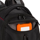 Swiss Gear - Sac à dos pour ordinateur portable ScanSmart - noir-Poche avant zippée avec porte-clés et poches de séparation avec protection RFID pour bloquer le vol d'identité