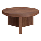 Hudson&Canal - Table basse ron Holm 32" L - Noyer satiné-La table est fabriquée à partir de matériaux MDF et PVC de haute qualité et durables
