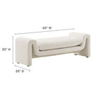 Modway - Waverly Tissu Boucle Banc - Ivoire-Tissu boucle Tissu Rembourrage