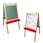 Crestline - Chevalet magnétique de luxe avec rouleau de papier - tableau noir vert/tableau effaçable à sec blanc - 122 cm (h.) x 61 cm (l)-Dimensions : 122 cm (h.) x 61 cm (l).