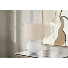 Monarch Specialties - Luminaire - 16 po H Lampe De Table - Abat-Jour Crème - Crème Céramique - Contemporain-L'interrupteur marche/arrêt en ligne facile à utiliser sur le cordon transparent de 6 pieds fait fonctionner une seule ampoule (non incluse) d'une puissance maximale de 60 W/120 V pour éclairer instantanément une pièce