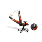 Cougar - Chaise de jeu Armor Air avec double dossier haut - noir-Angle de dossier réglable jusqu'à 160 degré