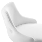 Modway - Adorn Performance Velvet Tabouret de bar - Blanc - Ensemble de 2-8