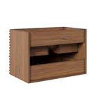 Modway - Render Fixation murale de 30" Armoire de toilette de salle de bain (lavabo non inclus) - Noyer-Bassin d’évier et installations non inclus